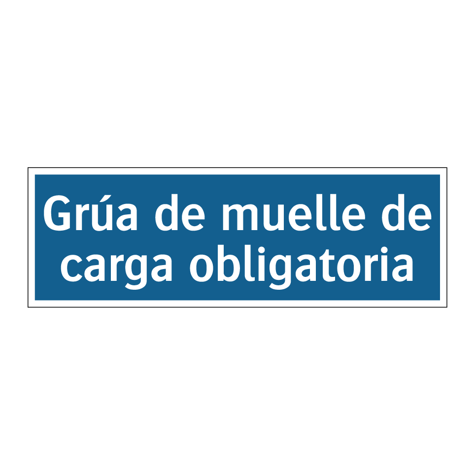 Grúa de muelle de carga obligatoria