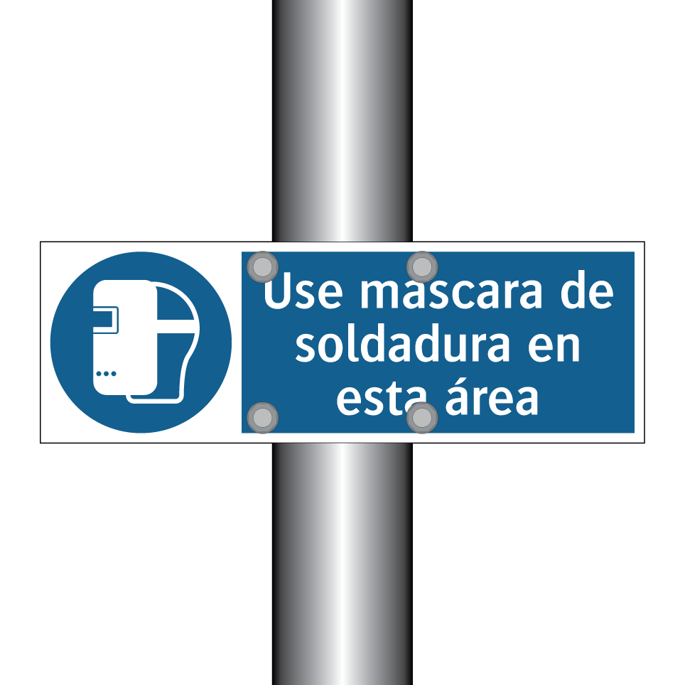 Use máscara de soldadura en esta área