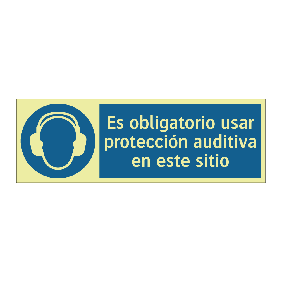 Es obligatorio usar protección auditiva en este sitio
