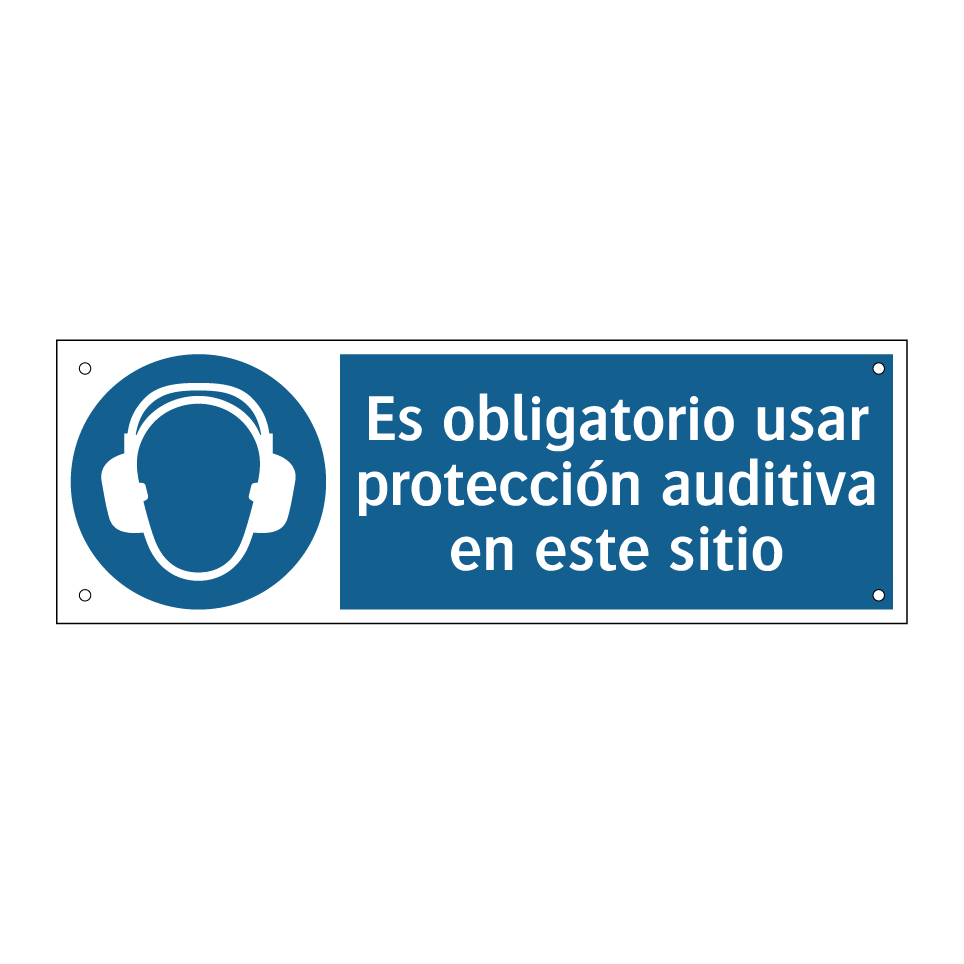 Es obligatorio usar protección auditiva en este sitio