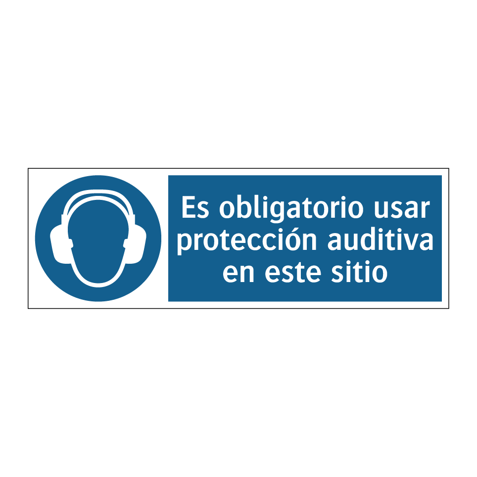 Es obligatorio usar protección auditiva en este sitio