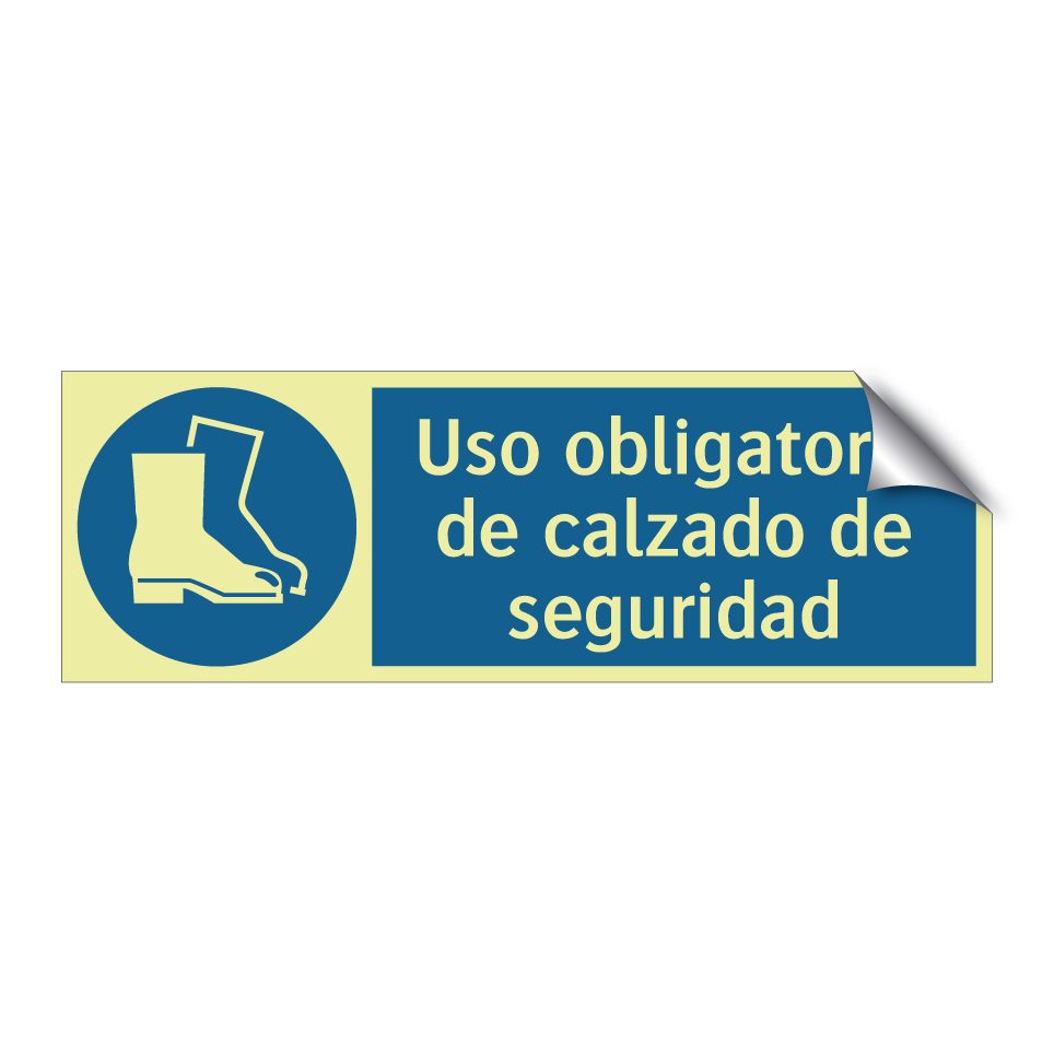Uso obligatorio de calzado de seguridad