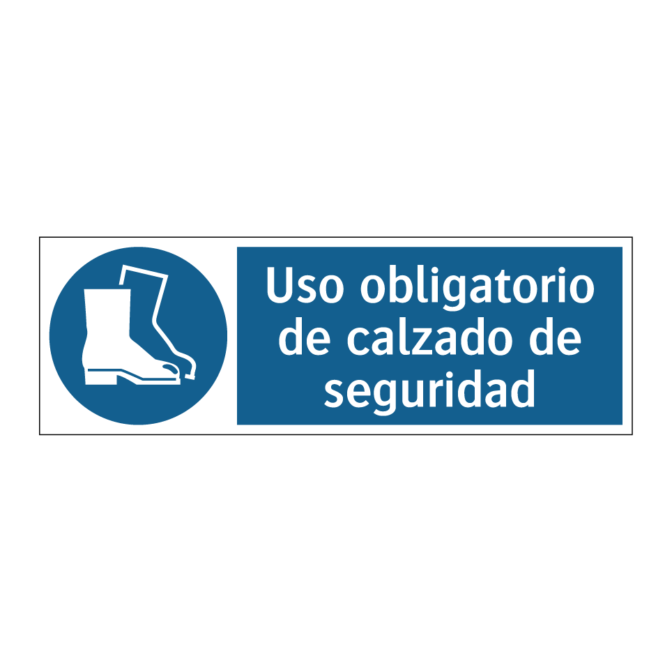 Uso obligatorio de calzado de seguridad