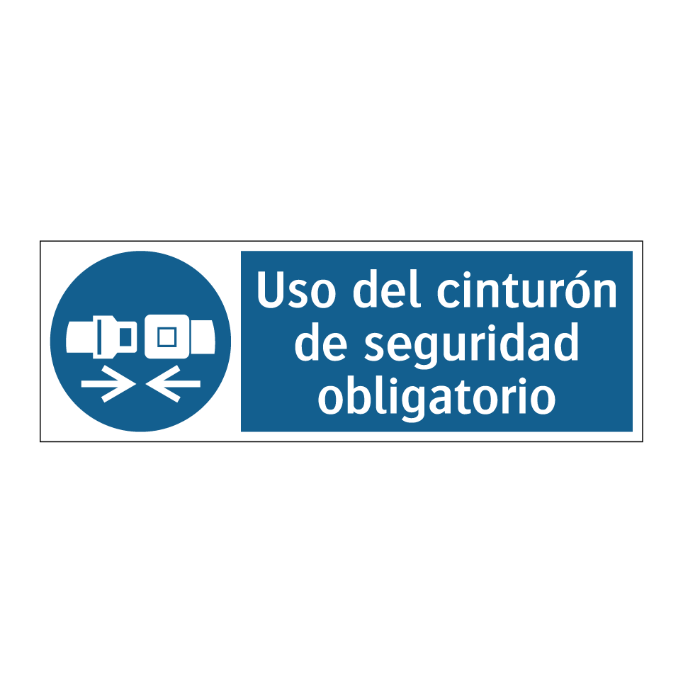 Uso del cinturón de seguridad obligatorio