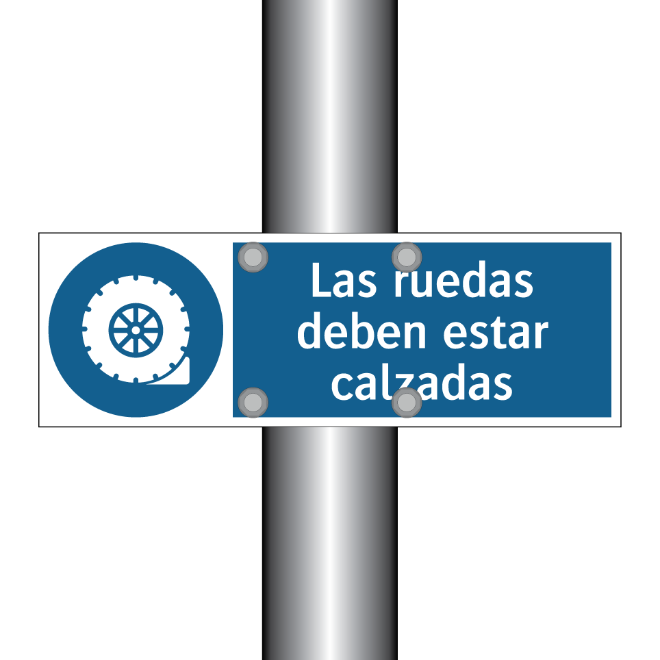 Las ruedas deben estar calzadas