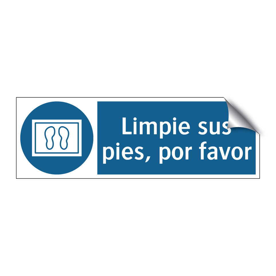 Limpie sus pies, por favor
