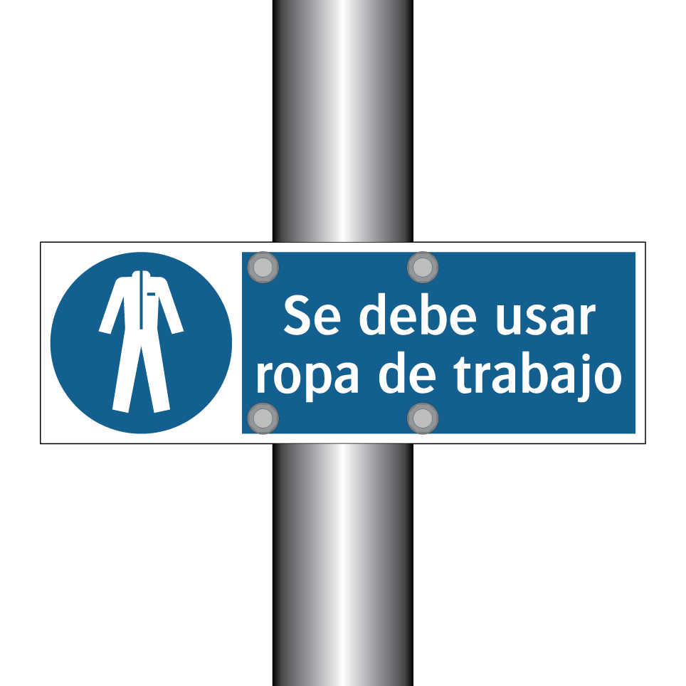 Se debe usar ropa de trabajo
