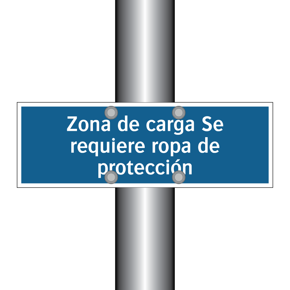 Zona de carga Se requiere ropa de protección