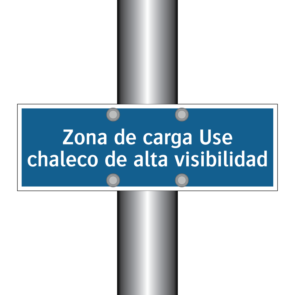 Zona de carga Use chaleco de alta visibilidad