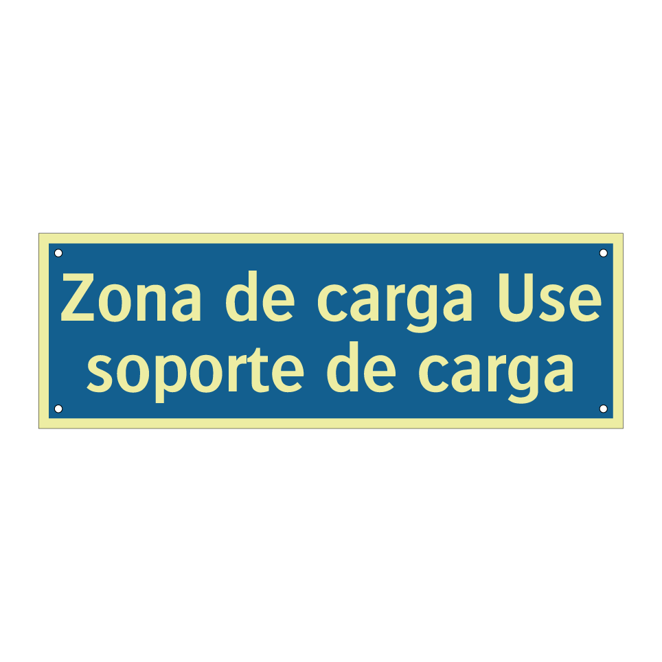Zona de carga Use soporte de carga
