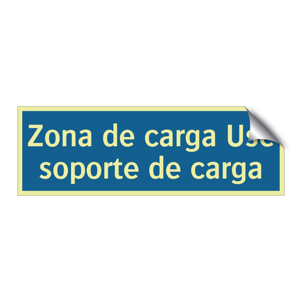 Zona de carga Use soporte de carga