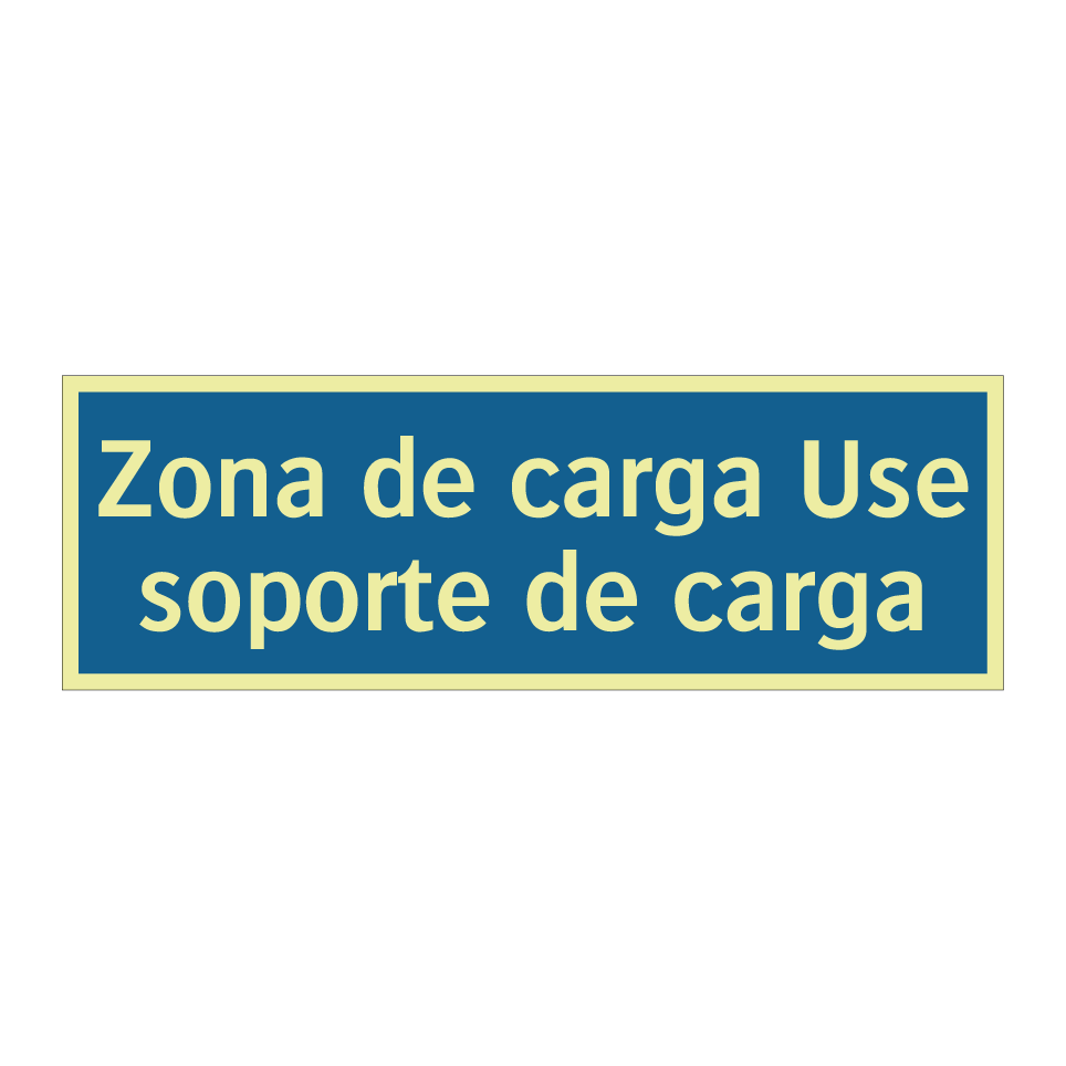 Zona de carga Use soporte de carga