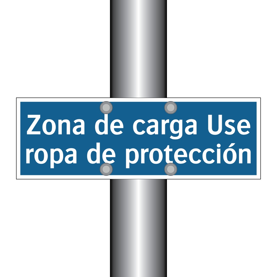 Zona de carga Use ropa de protección