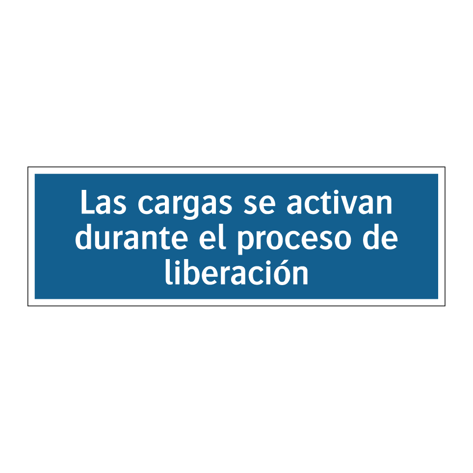 Las cargas se activan durante el proceso de liberación