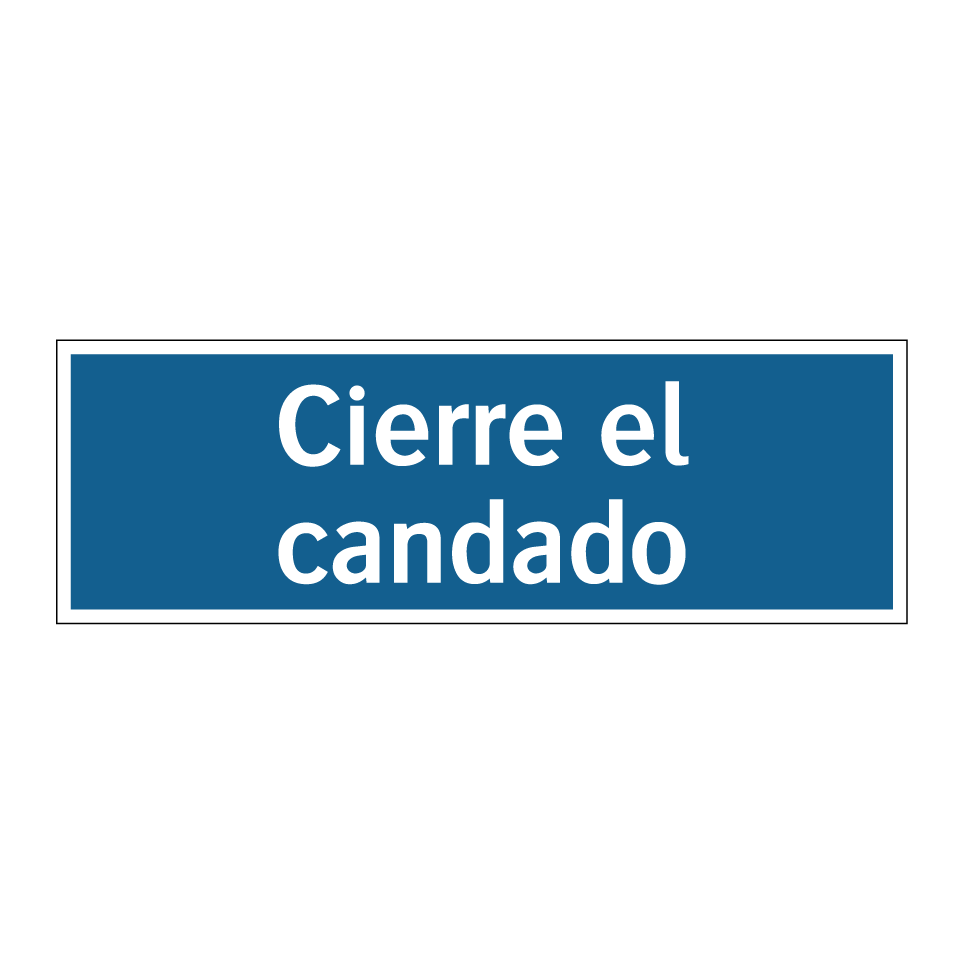 Cierre el candado