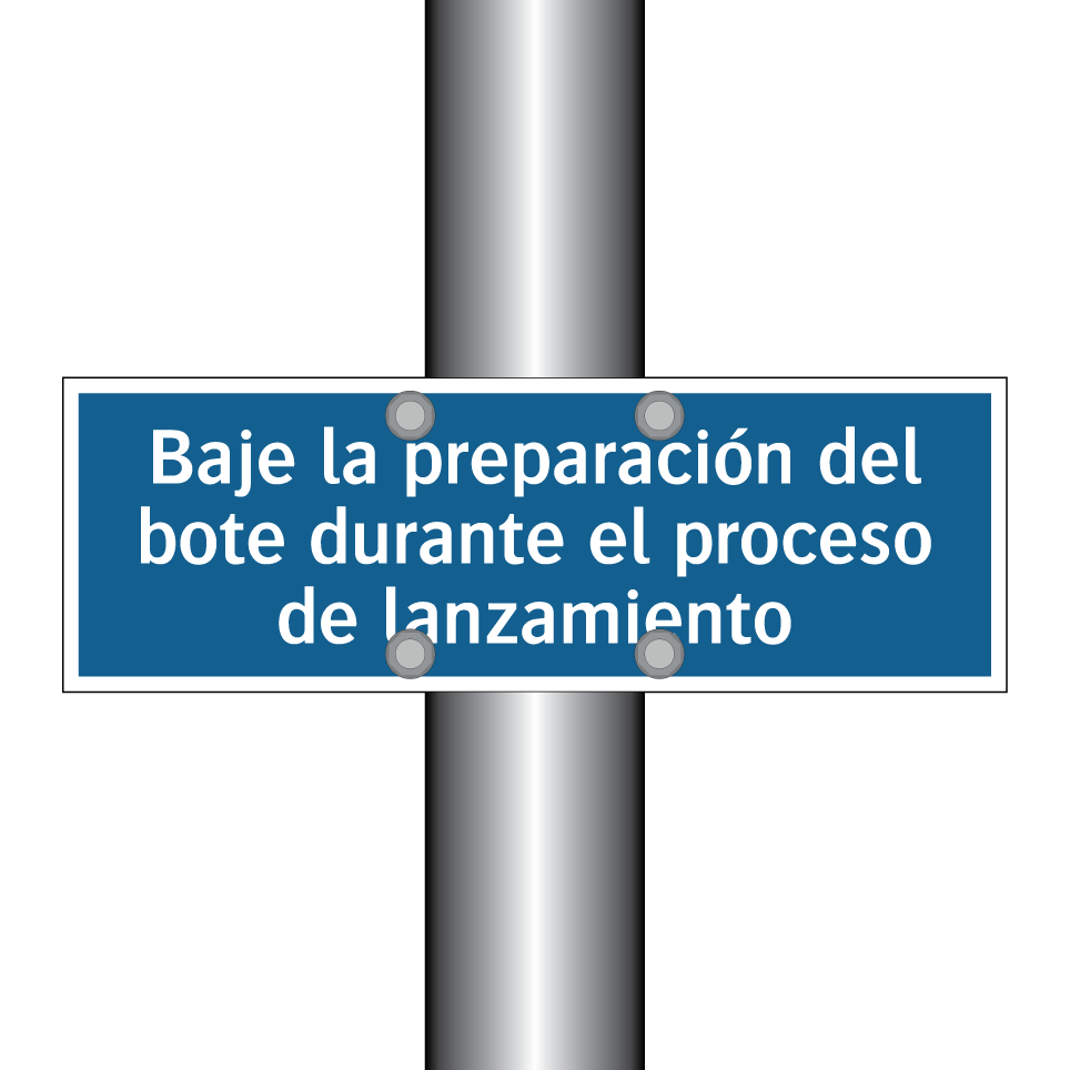 Baje la preparación del bote durante el proceso de lanzamiento