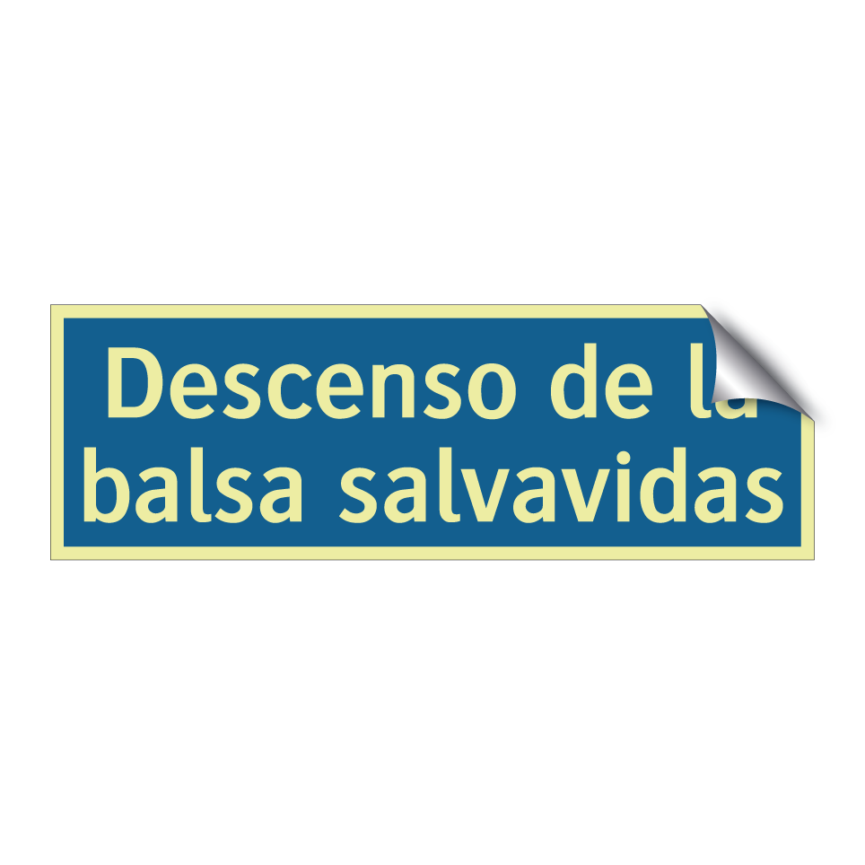 Descenso de la balsa salvavidas