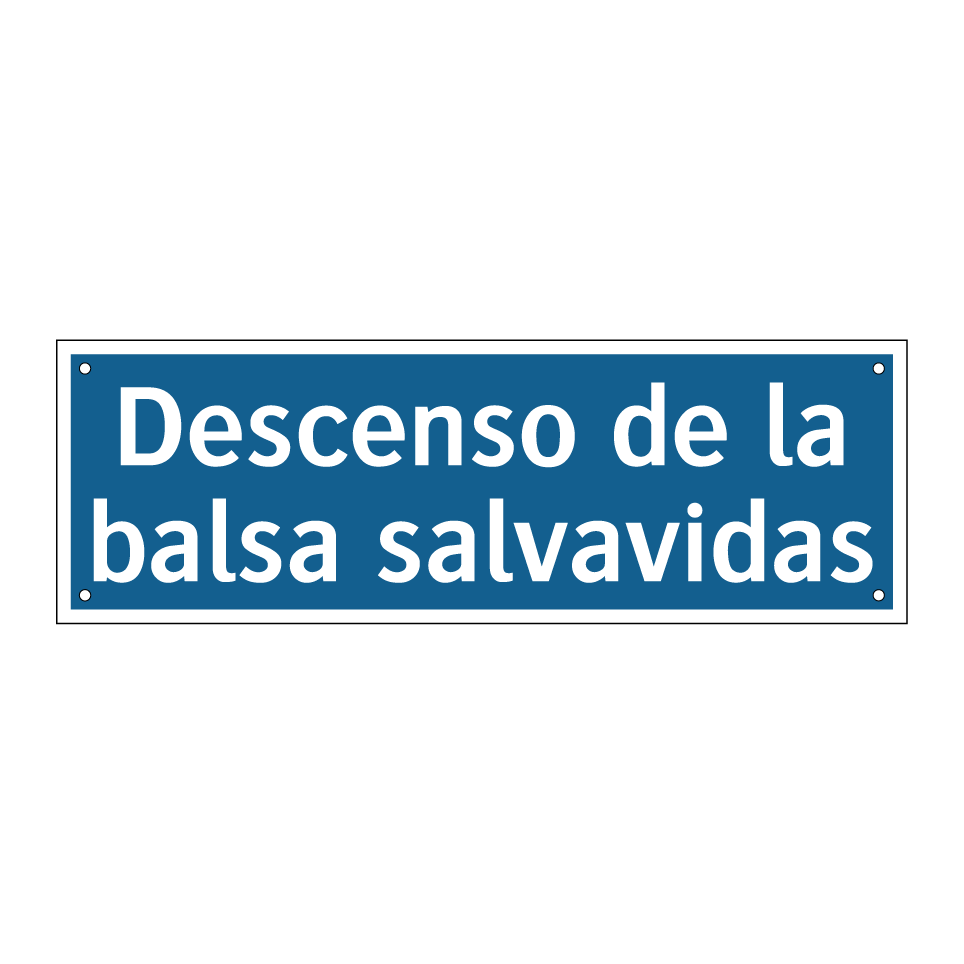 Descenso de la balsa salvavidas