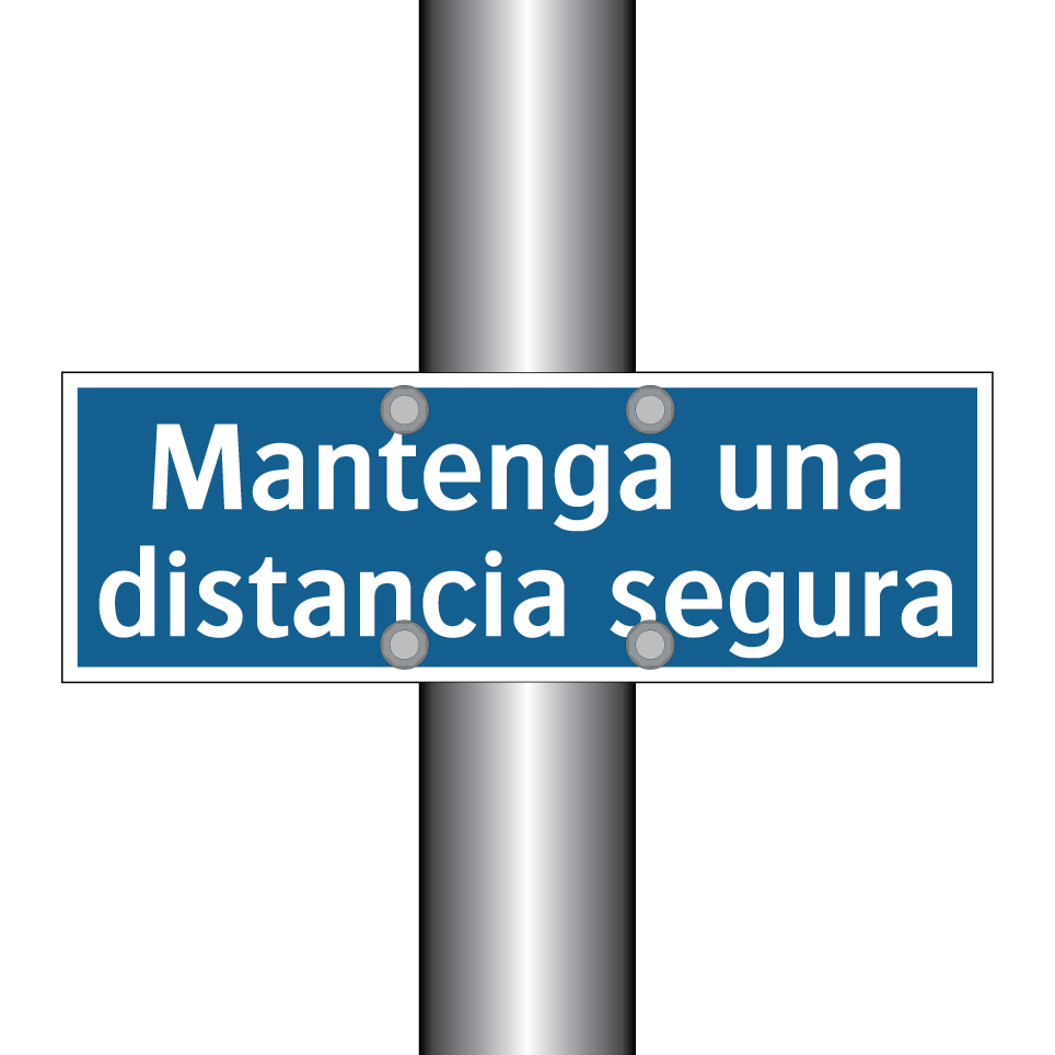 Mantenga una distancia segura