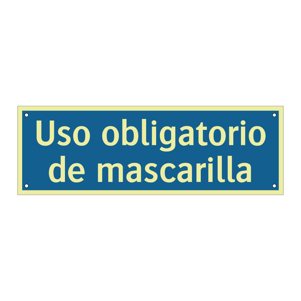 Uso obligatorio de mascarilla