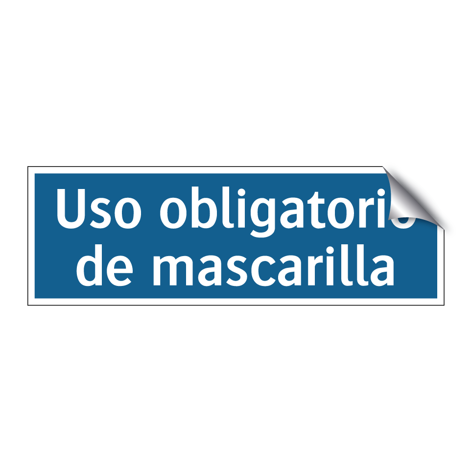 Uso obligatorio de mascarilla