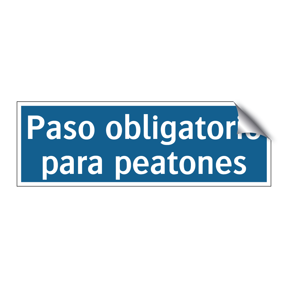Paso obligatorio para peatones