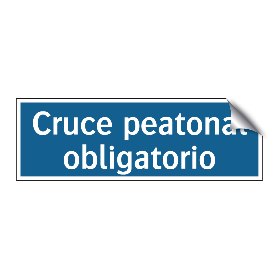 Cruce peatonal obligatorio