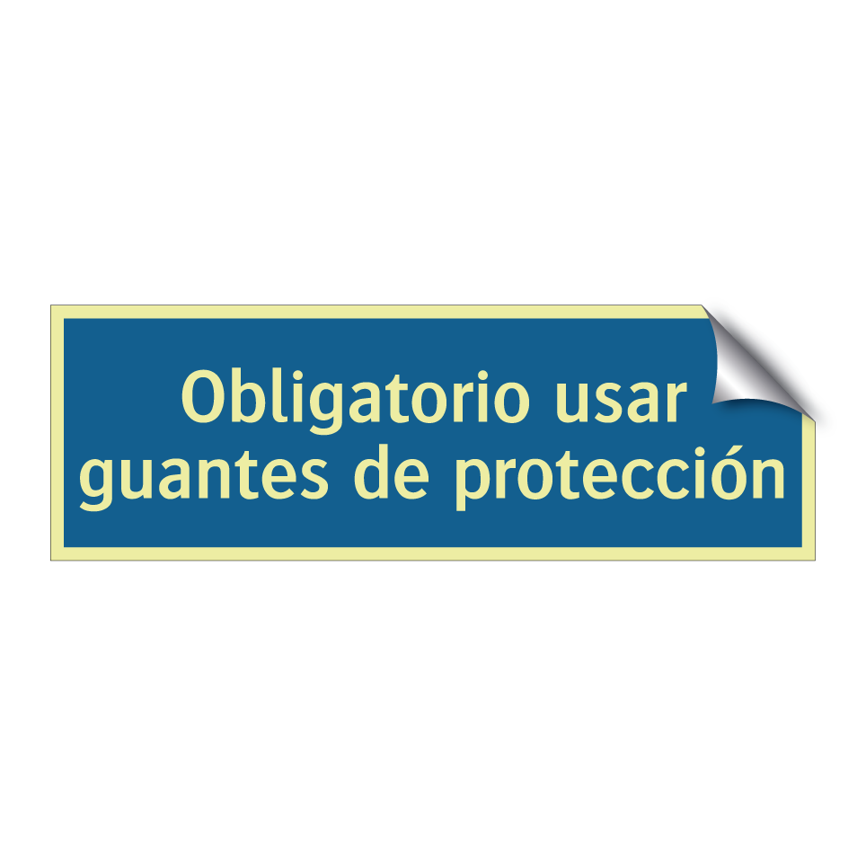 Obligatorio usar guantes de protección