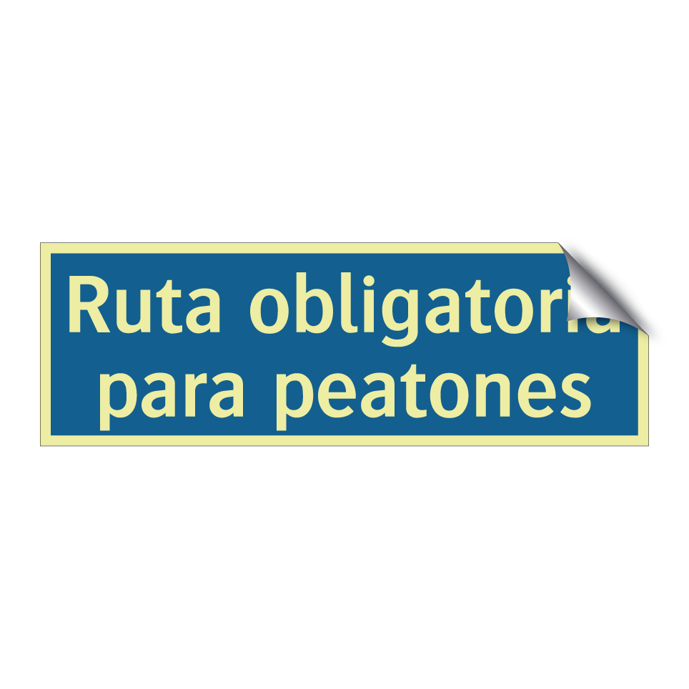 Ruta obligatoria para peatones