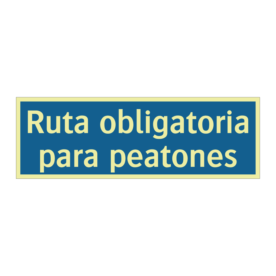 Ruta obligatoria para peatones