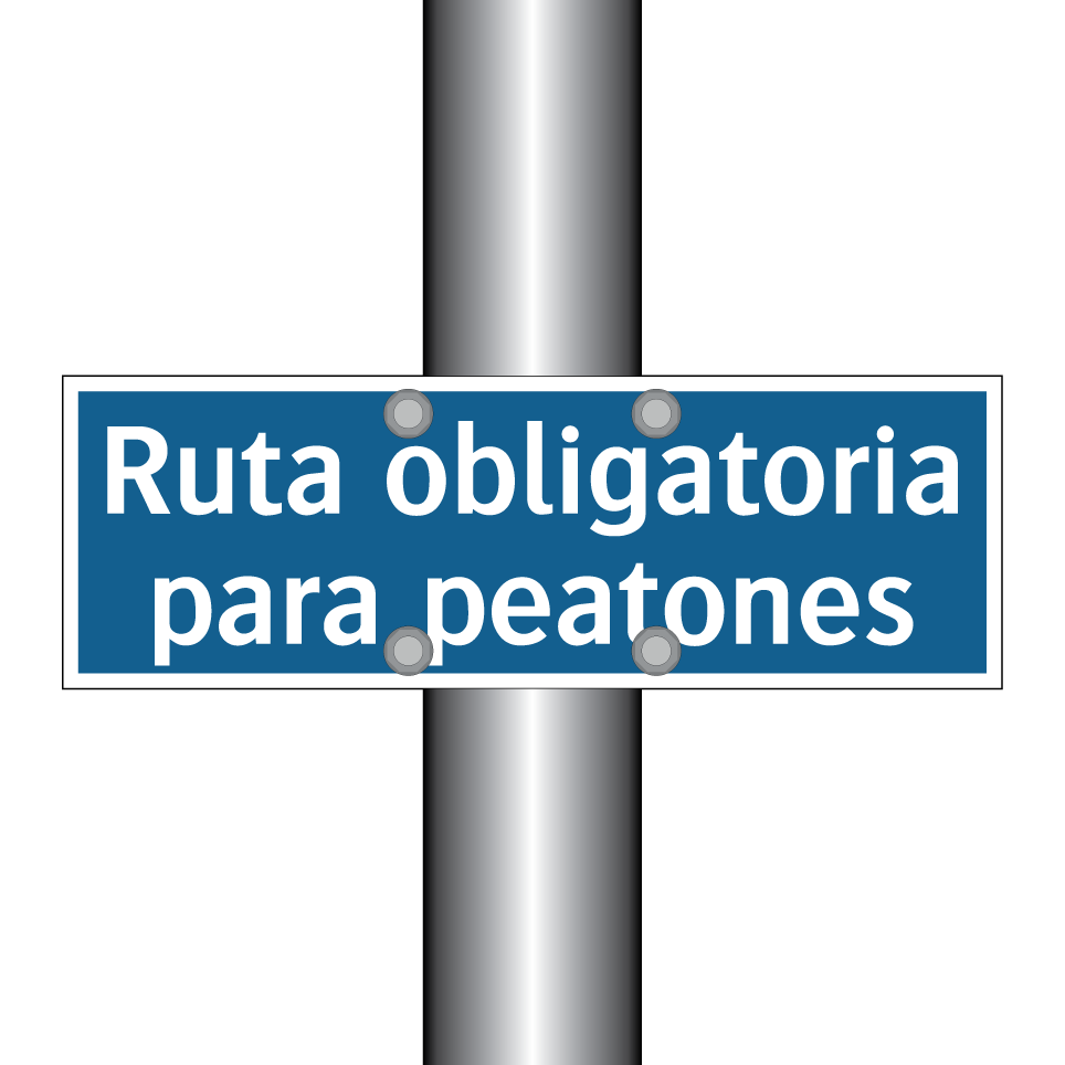Ruta obligatoria para peatones