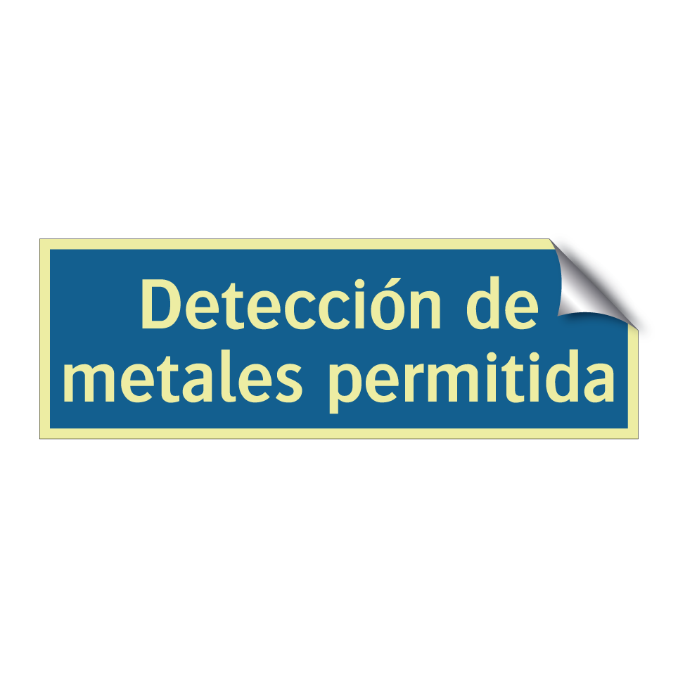 Detección de metales permitida