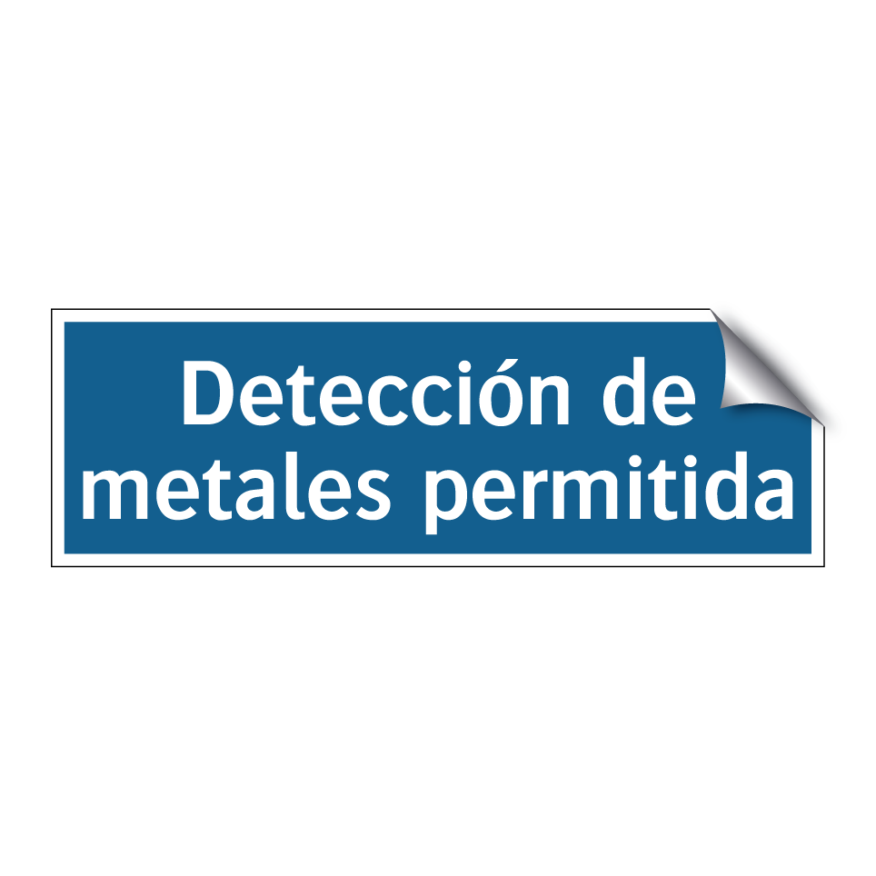 Detección de metales permitida