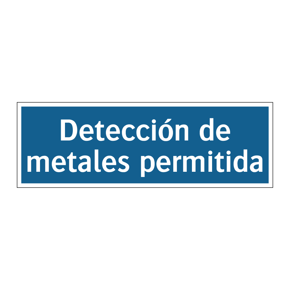 Detección de metales permitida