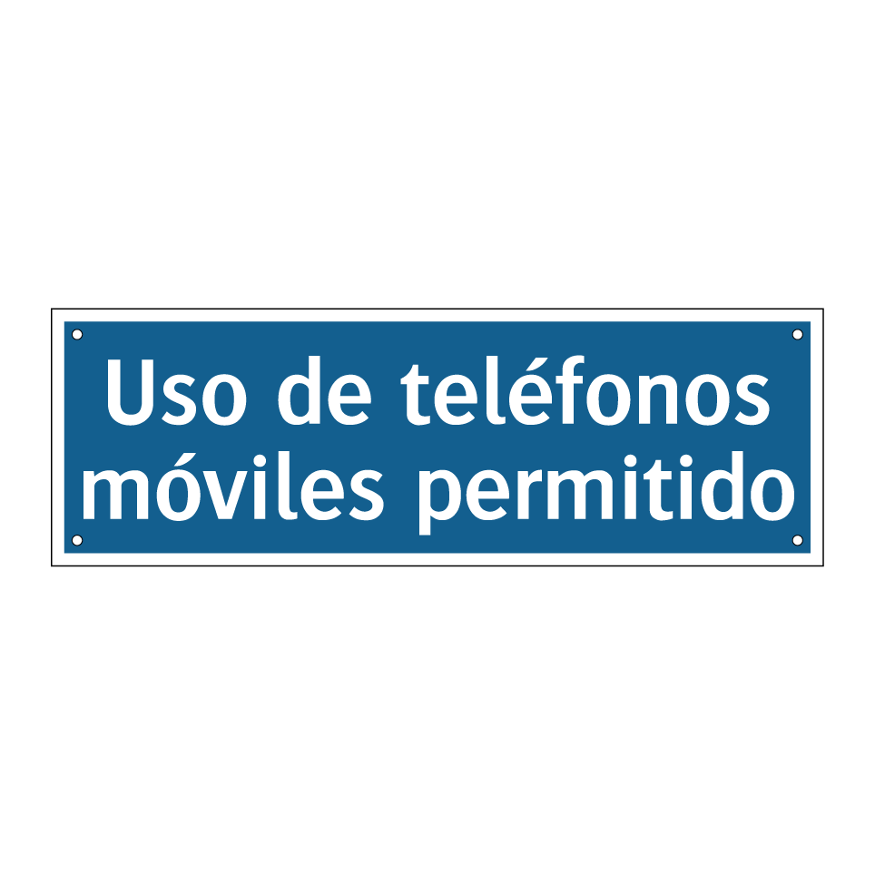Uso de teléfonos móviles permitido