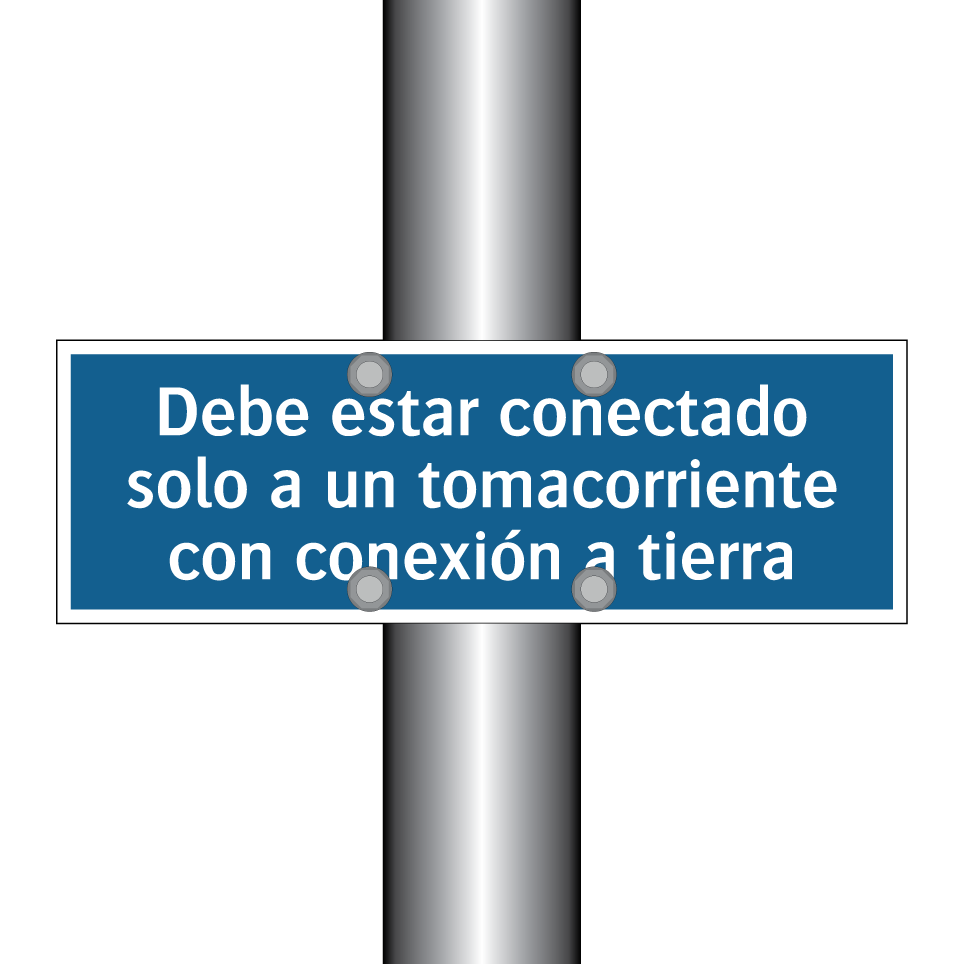 Debe estar conectado solo a un tomacorriente con conexión a tierra