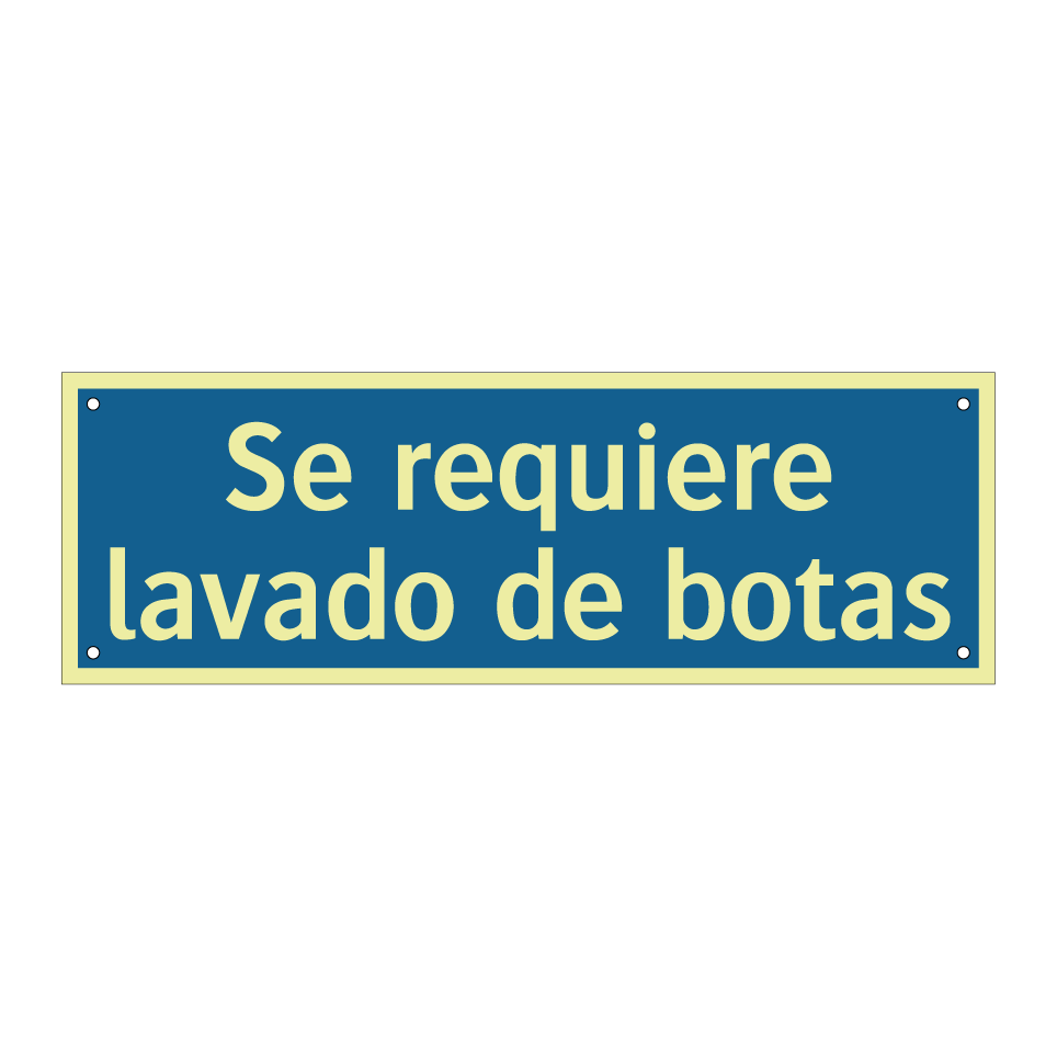Se requiere lavado de botas