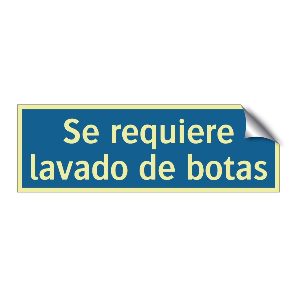 Se requiere lavado de botas