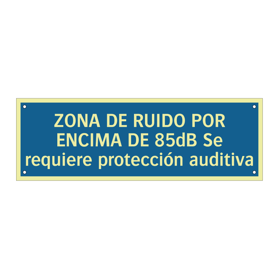 ZONA DE RUIDO POR ENCIMA DE 85dB Se requiere protección auditiva