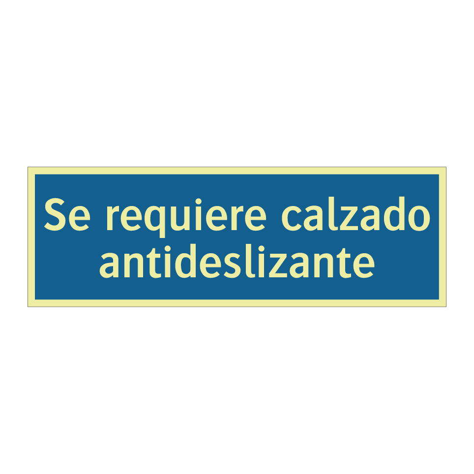 Se requiere calzado antideslizante