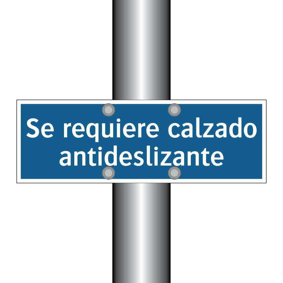 Se requiere calzado antideslizante
