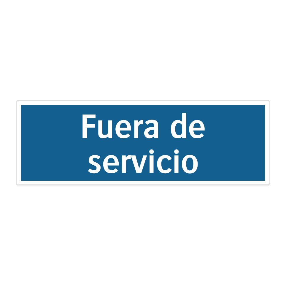 Fuera de servicio