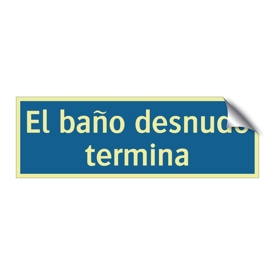 El baño desnudo termina