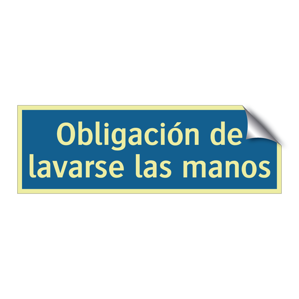 Obligación de lavarse las manos