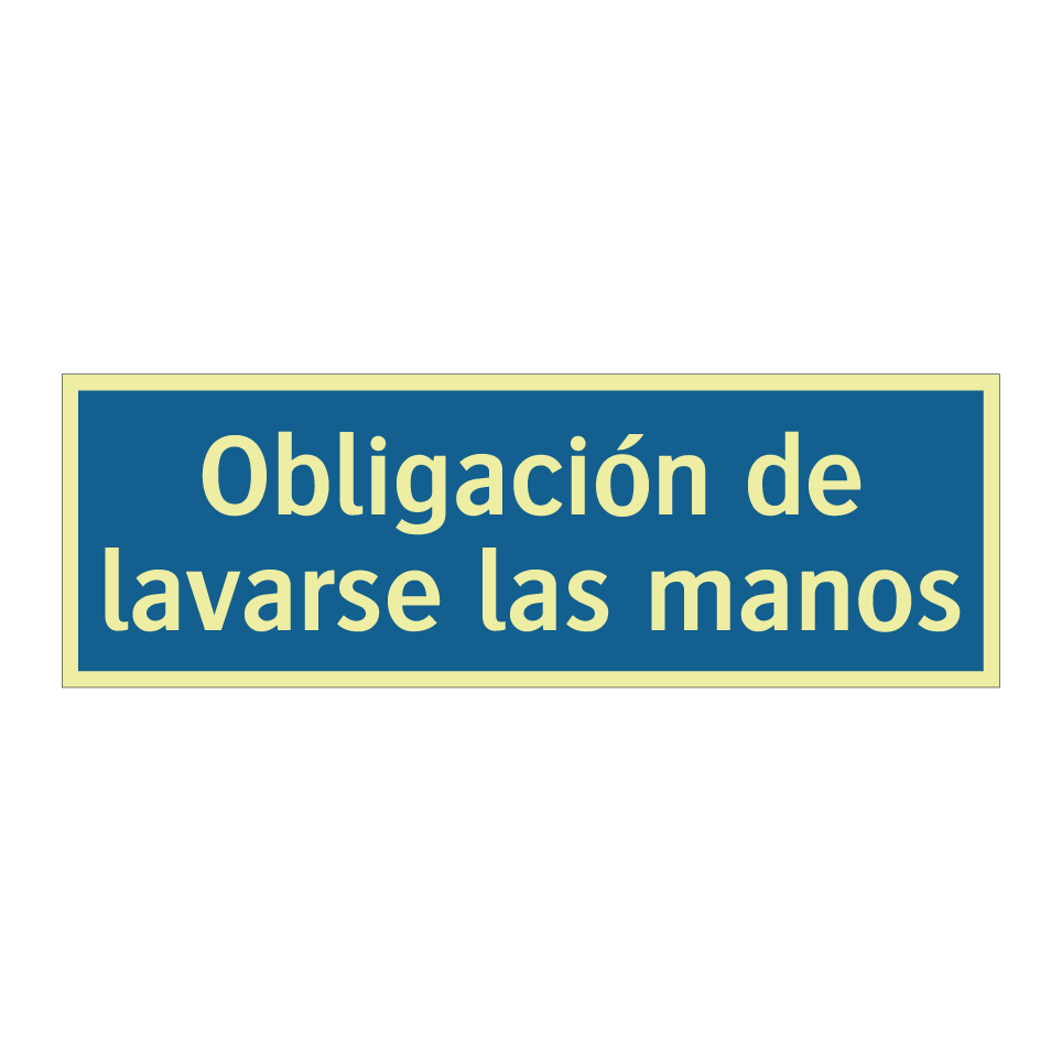 Obligación de lavarse las manos