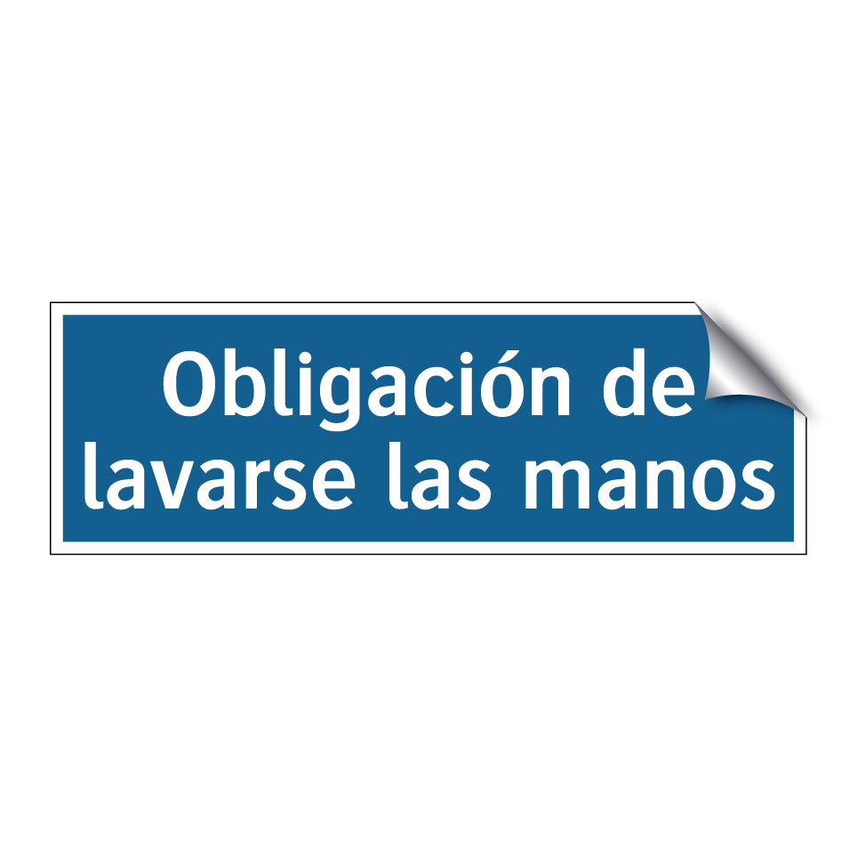Obligación de lavarse las manos