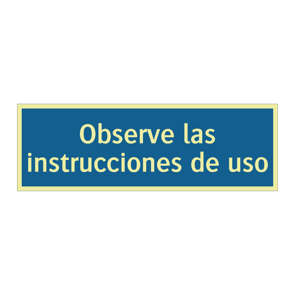 Observe las instrucciones de uso
