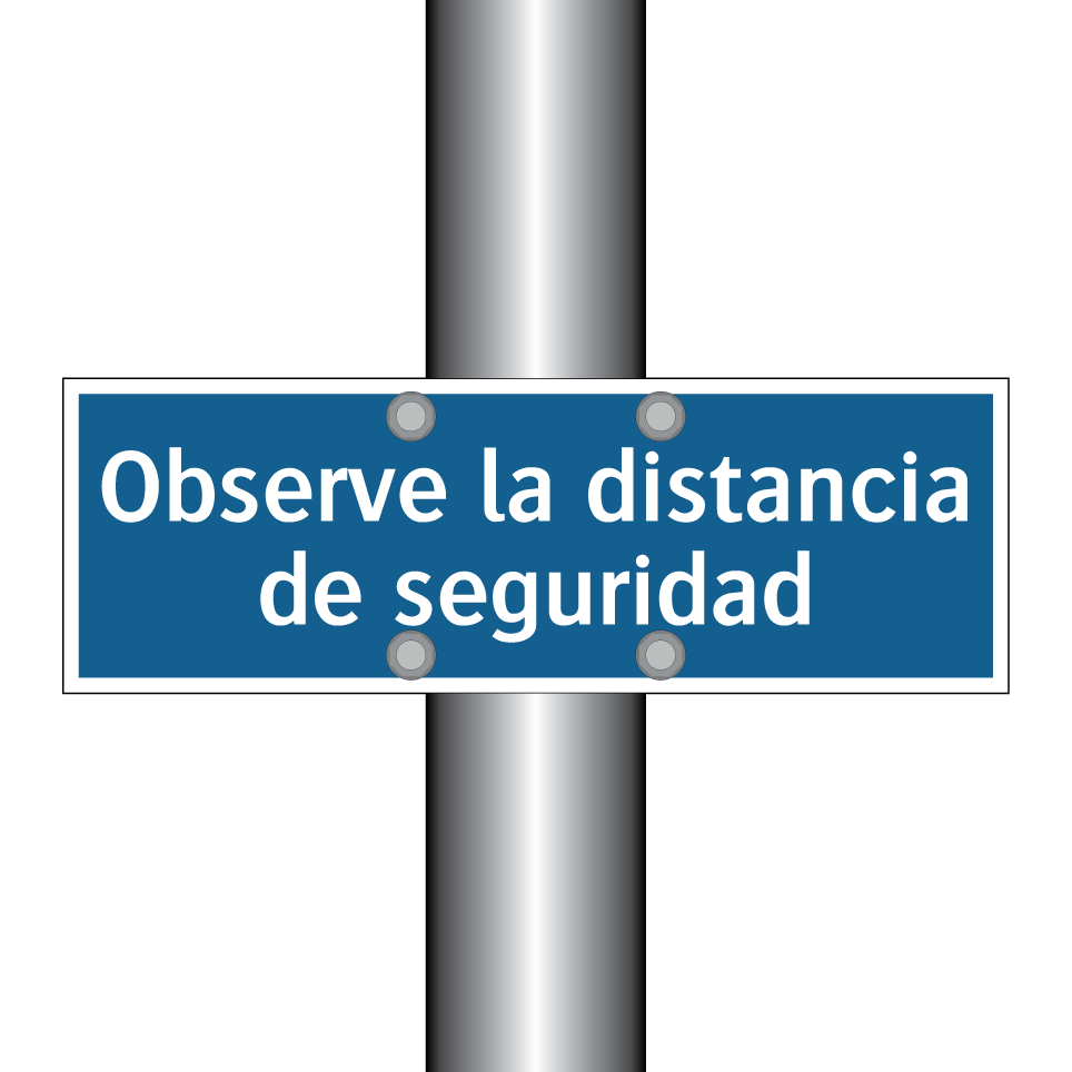 Observe la distancia de seguridad
