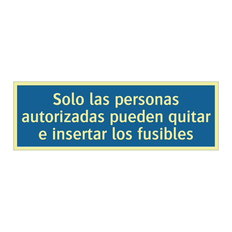 Solo las personas autorizadas pueden quitar e insertar los fusibles