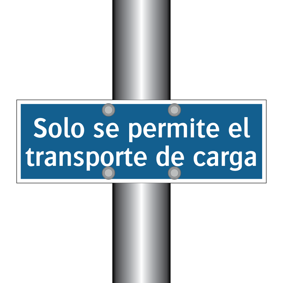Solo se permite el transporte de carga